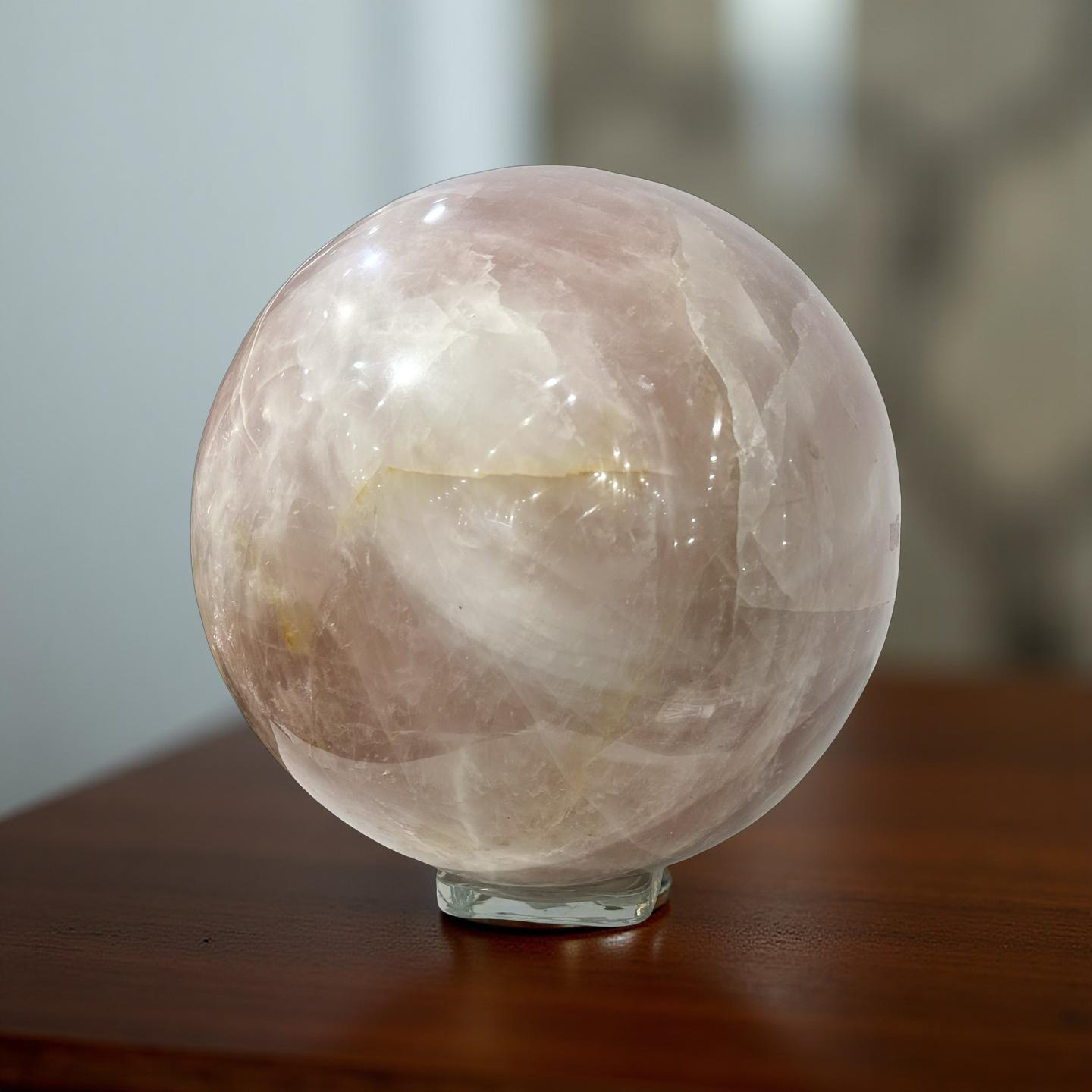 Star Rose Quartz Sphere