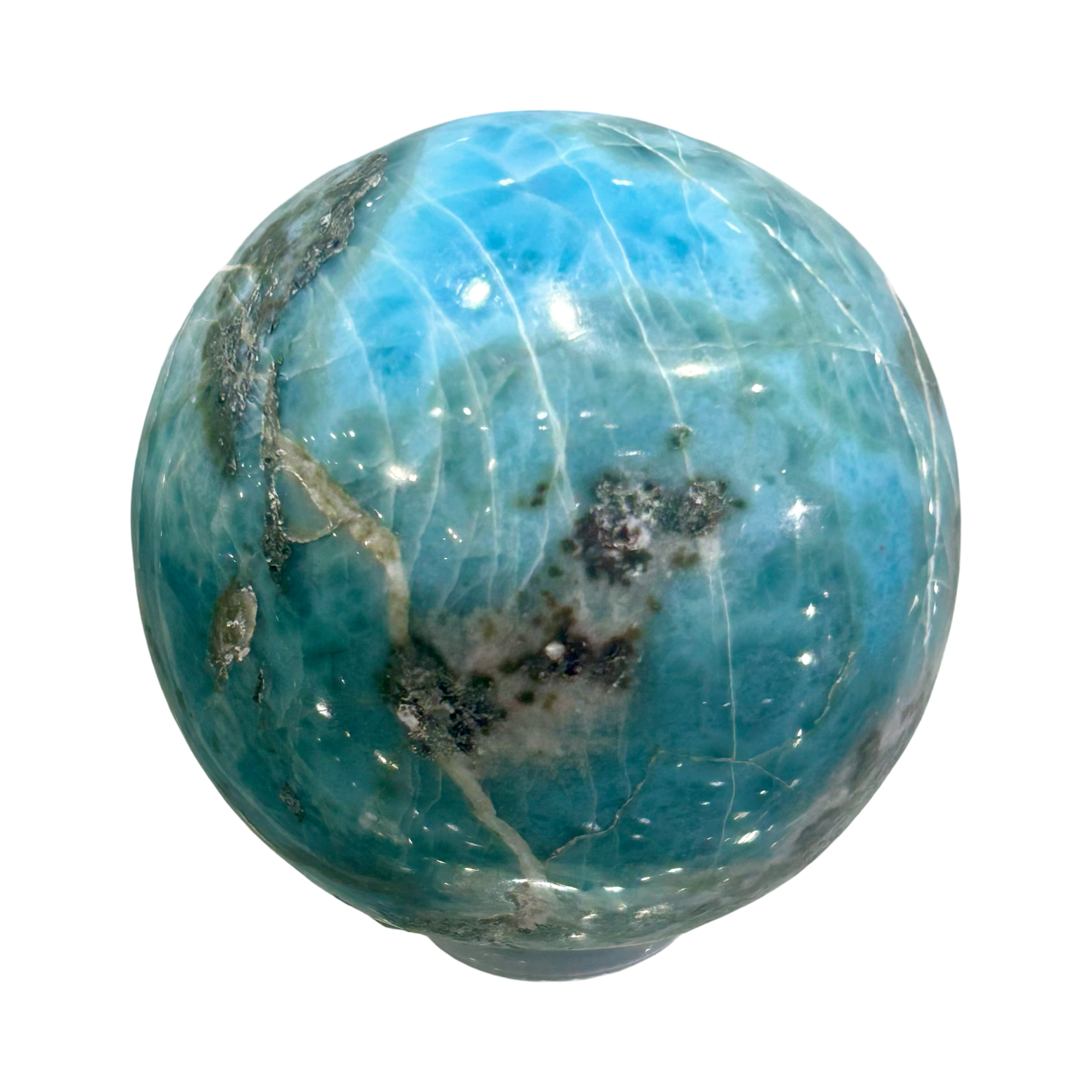🌊 Larimar Sphere – Dominican Republic |