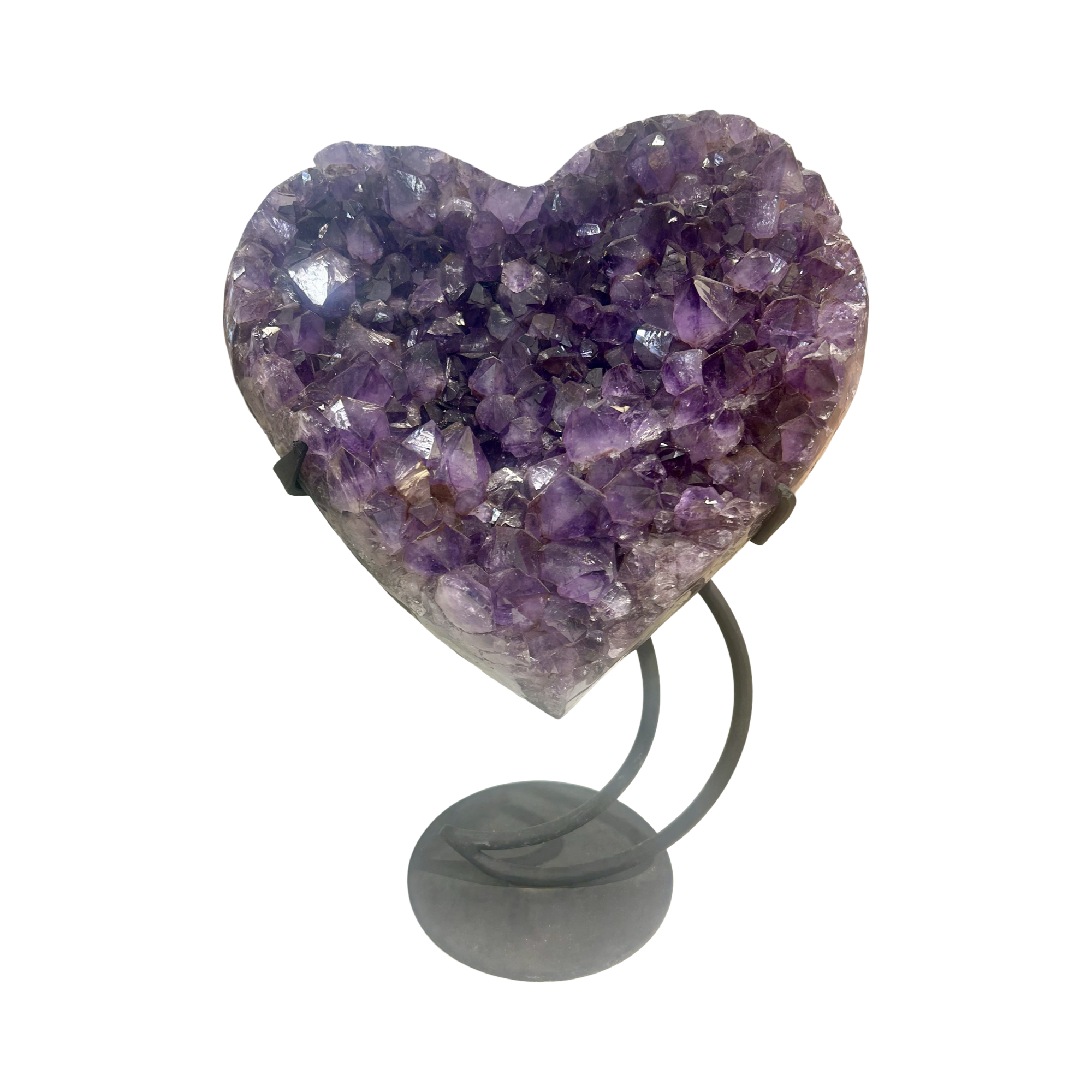 Amethyst Heart Cluster