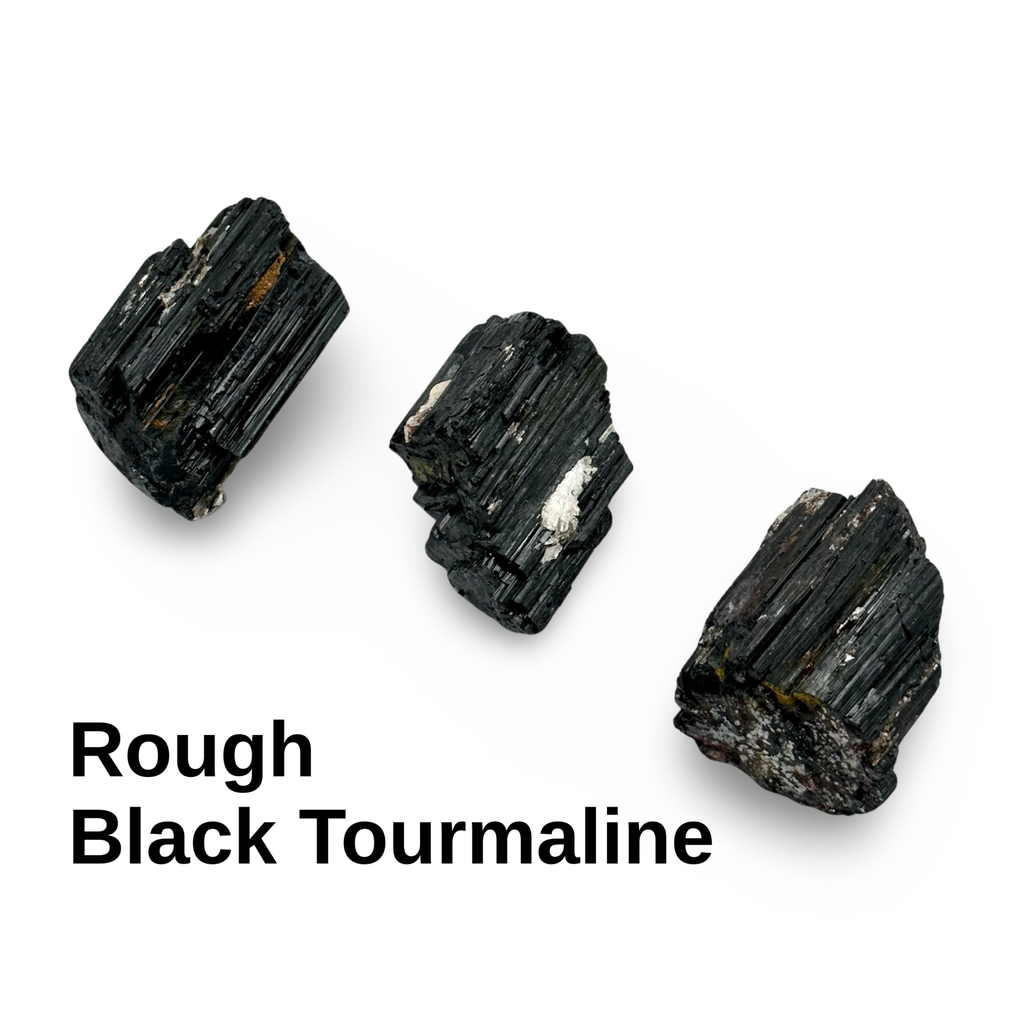 Wholesale Black Tourmaline Raw Stones - Sold by Piece